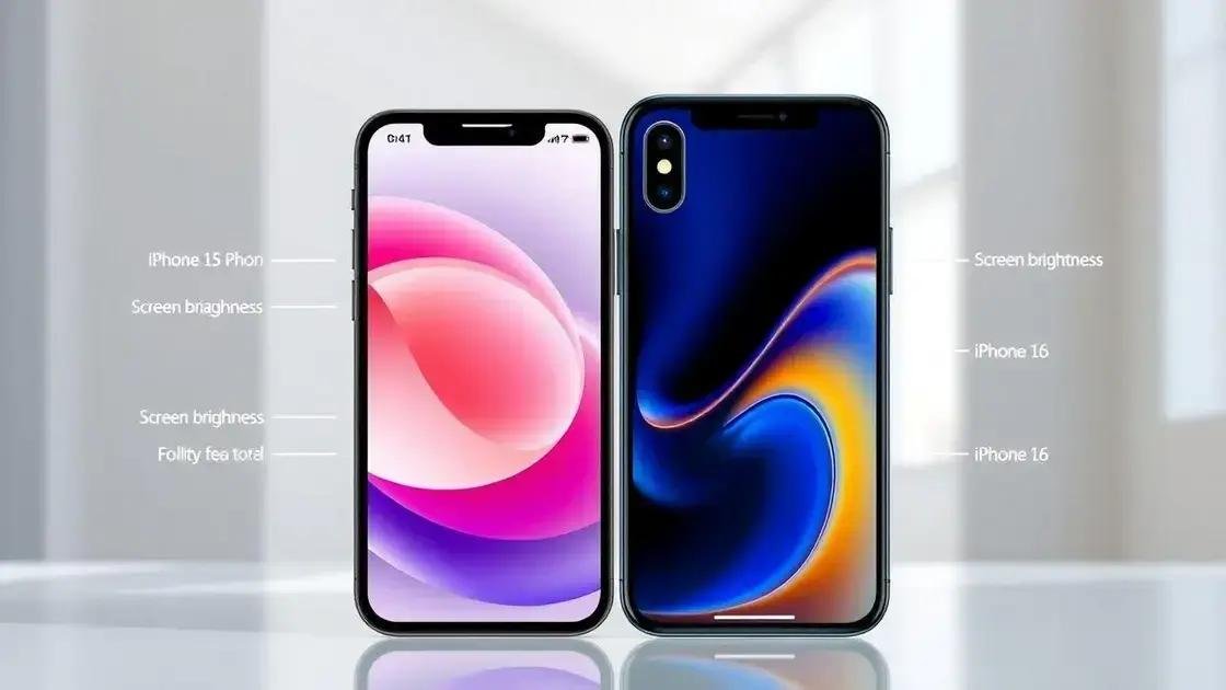  Comparação com iPhone 15