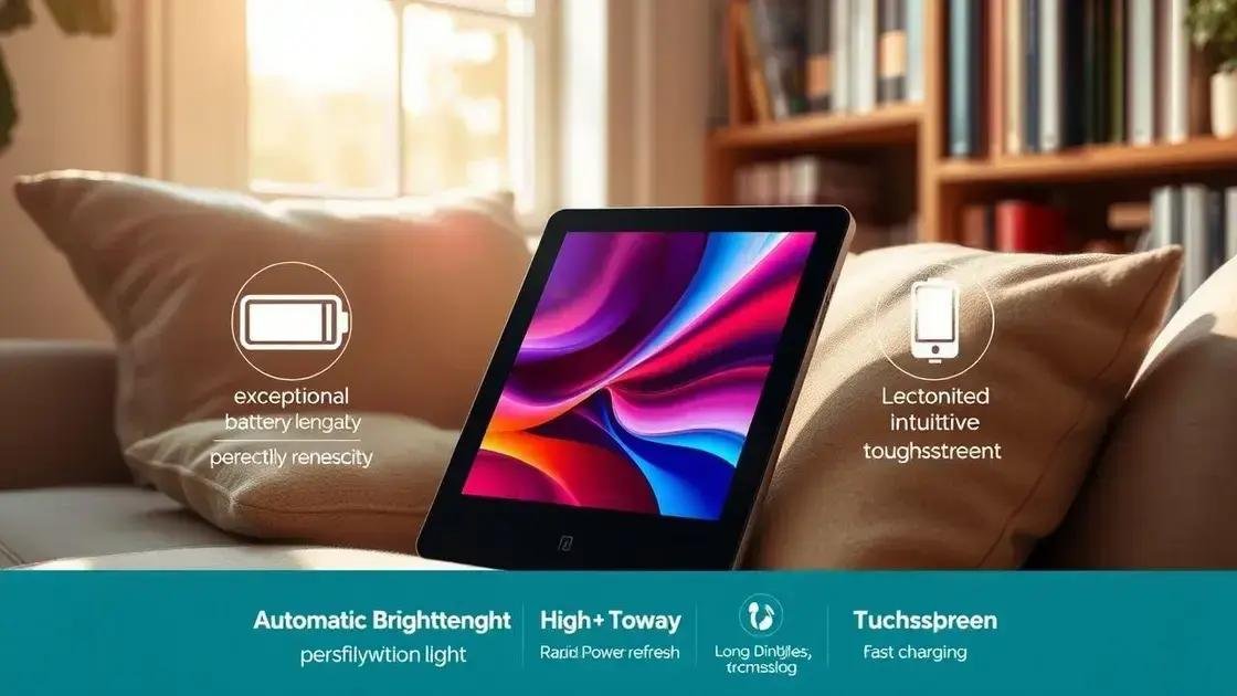  Novos recursos: Melhorias na tela, bateria